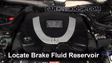 2007 Mercedes-Benz CLK550 5.5L V8 Convertible (2 Door) Liquide de frein Contrôler le niveau de liquide de frein